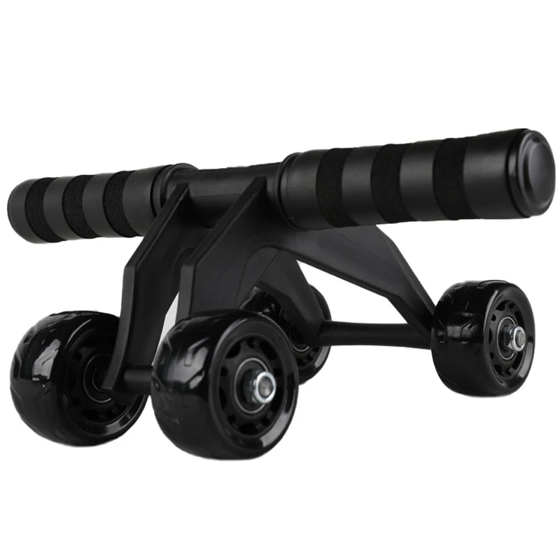 

Abdominal Wheels Kraft Paper Box Sponge+abs Engineering Plastic Anti Slip Handle Fitness Four ABS Black Body Accept OEM