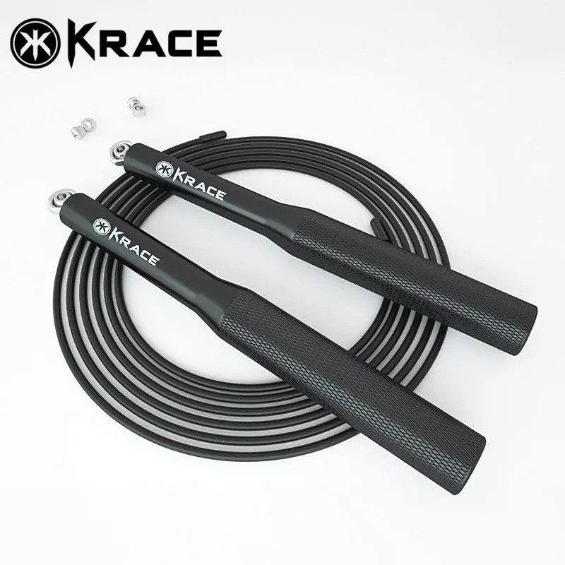 

Krace Manufacturer Customize Logo Fitness adjustable Training Exercise Speed Steel Wire weighted buy heavy Skipping Jump Rope, Customized color