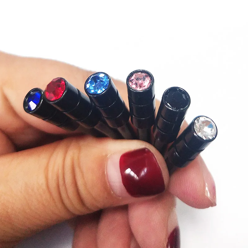 

wholesale black rhinestone cribbage board pegs for1/8 hole with red blue pink black white