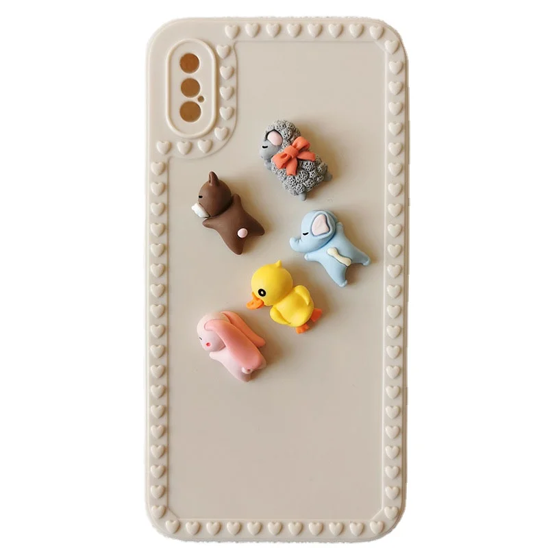 

2021 Hot Sale Women Girls Jewelry DIY Mobile Phone Shell Hairpin And Nail Art Resin Cartoon Animal Accessories Decoration