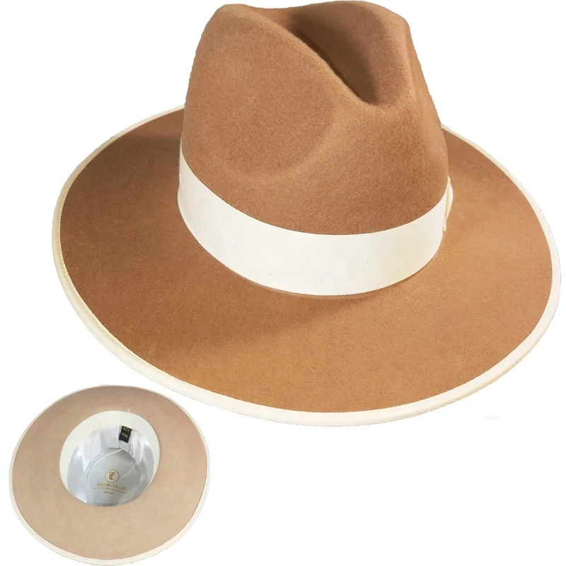 

Hot sell black wool fedora superfine hats party with cheap wholesale for man