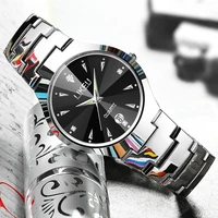 

likeu alloy watch strap band rhinestone luminous classic model luxury quartz wristwatch