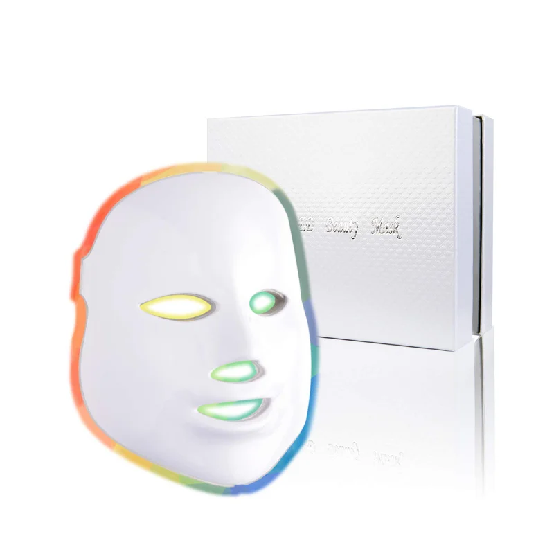 

Beauty LED Face 7 Color Skin Rejuvenation Therapy LED Photon Mask Light Facial Anti Aging Skin Tightening Wrinkles