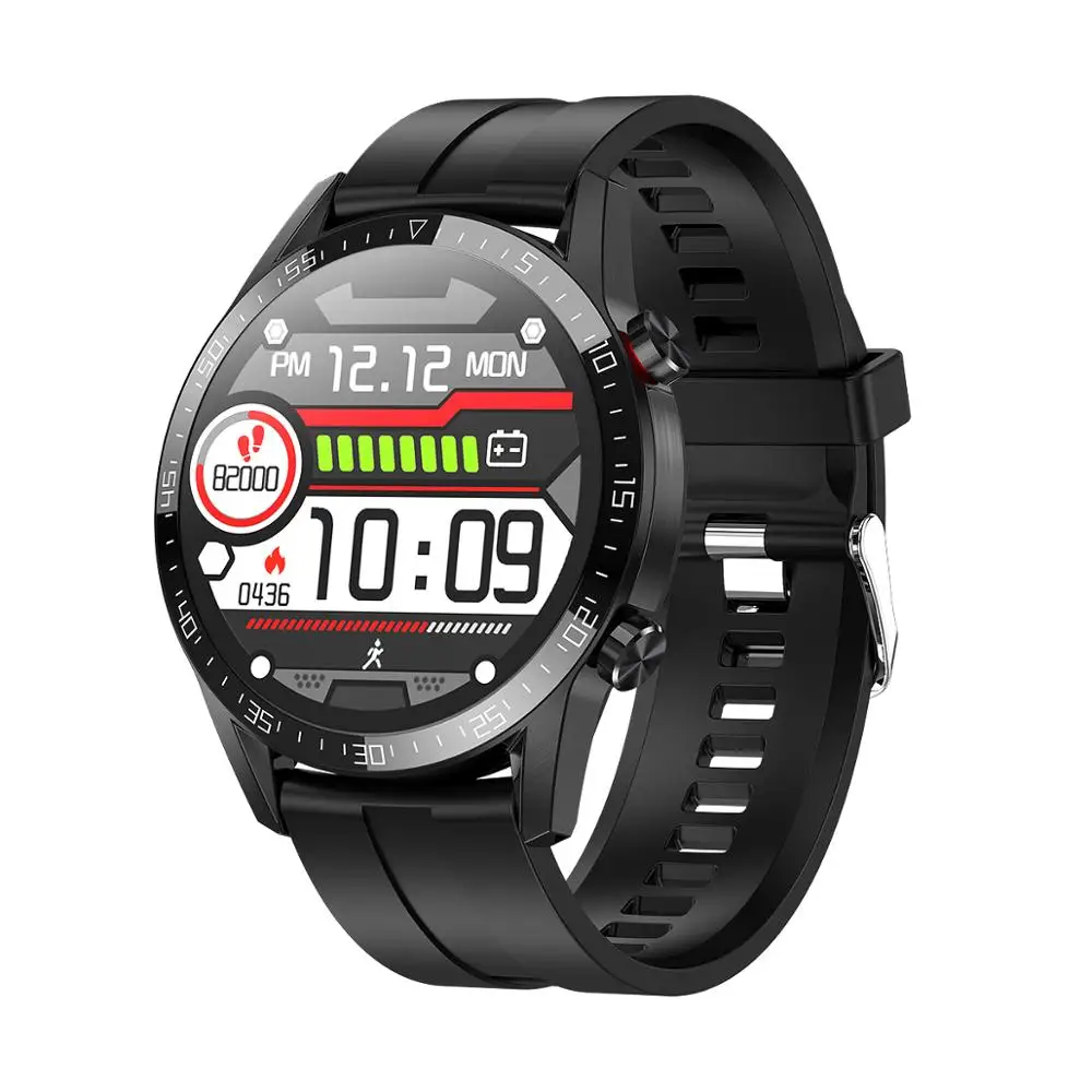 

Factory price cheap smart watch L13, blueBT calling, ECG, message reminder,remote control, IP68 waterproof,Adroid, IOS system, Black, silver, gold