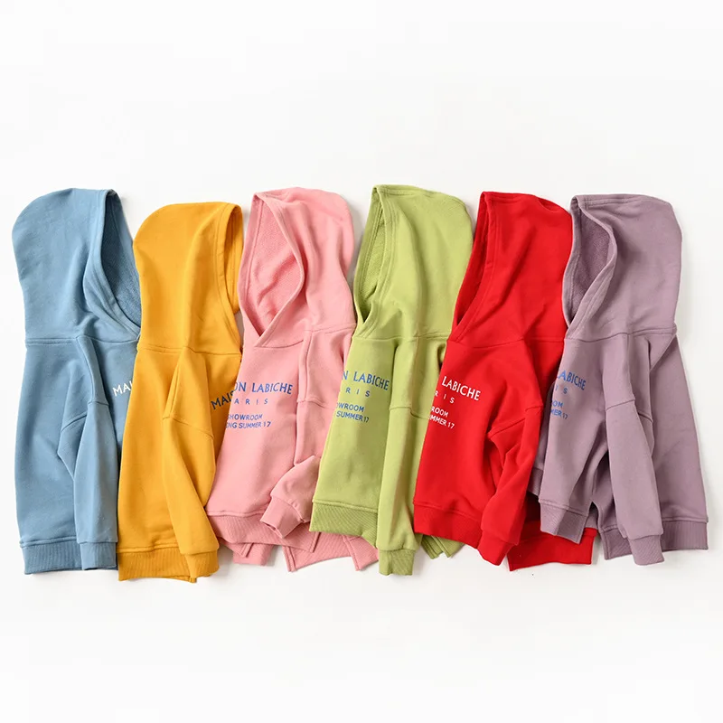 

High quality fall sweaters printed on children's clothes custom personality children's hoodies winter wear teen clothes