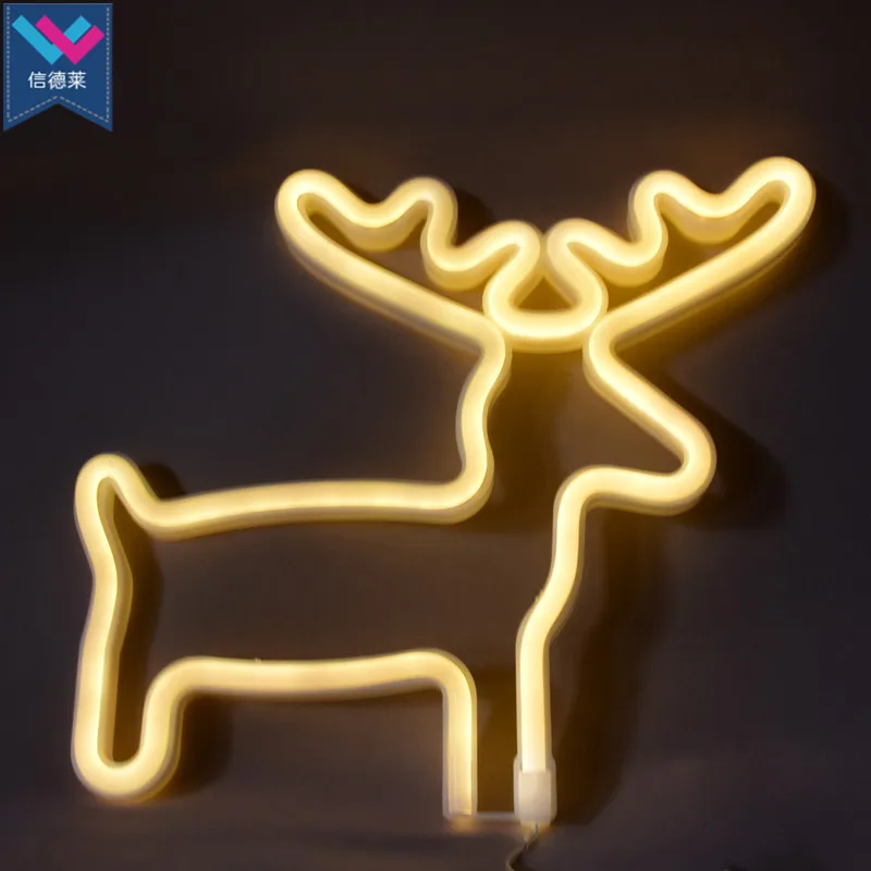 Lights in the Night Beaded Reindeer night light #MW-NL-C-105504 