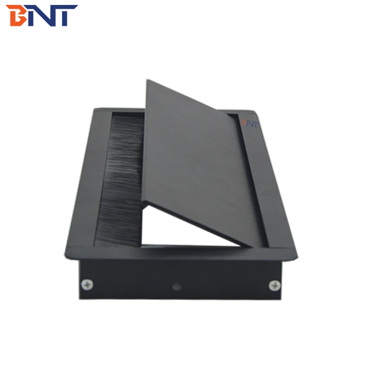 

aluminum alloy desktop power outlet and data grommets for office furniture desk