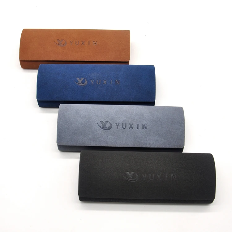 

luxury outside hard square eye glasses packaging case with belt clip