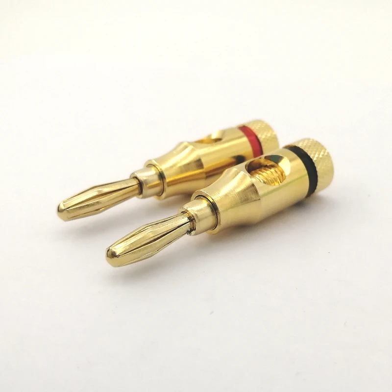 High Quality Pure Copper 24k Gold Plated Banana Plugs - Buy Banana Plug ...