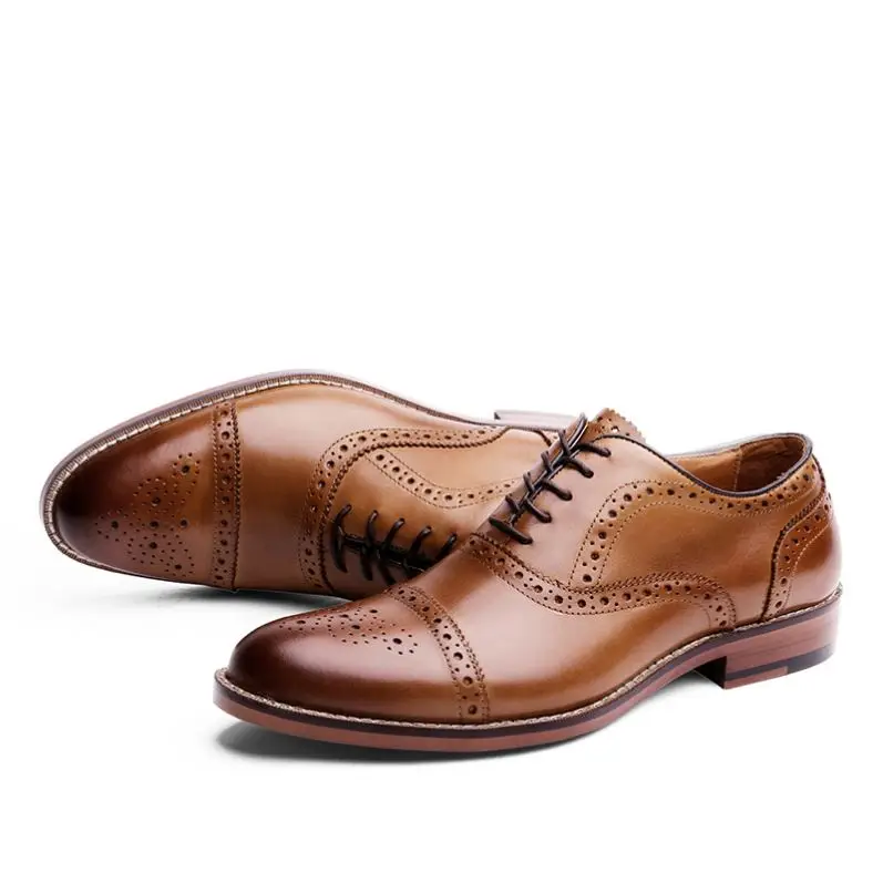 

High Quality OEM Leather Man Oxford Shoes 2021, Black, brown