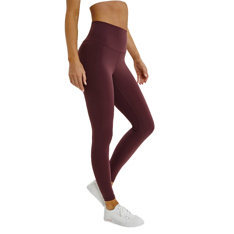 

workout clothes sport femme straight leg polyester spandex running soft seamless high waist eco friendly woman best yoga pants