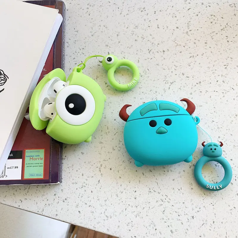 Earphone Protective Case Monster Sully Mike For Airpods Silicone Case