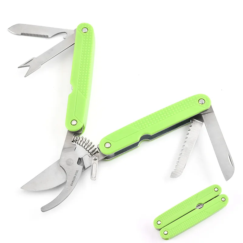

Multifunctional knife pliers folding multi-purpose combination tool pliers stainless steel garden pruning shears