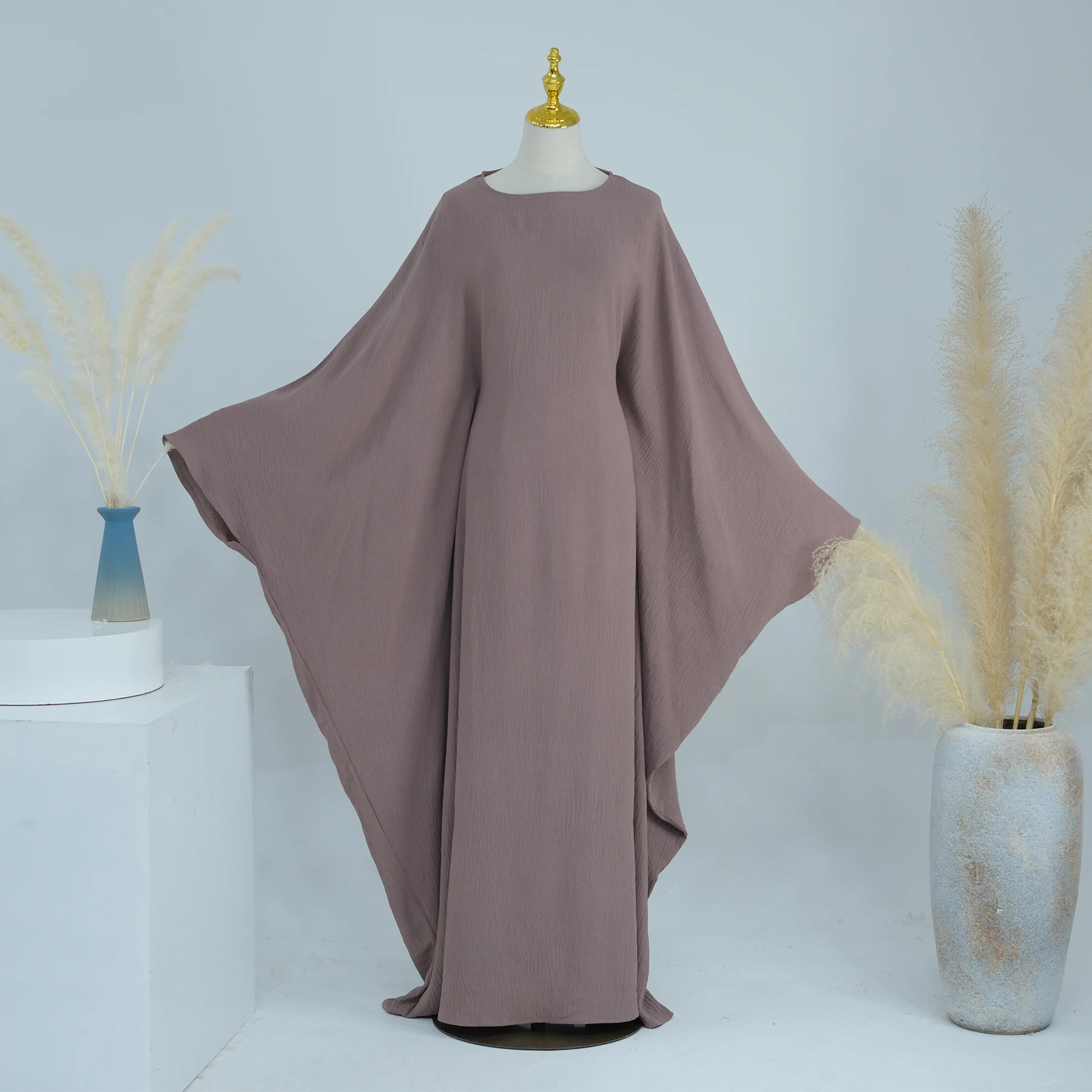 Loriya Fashion Latest Islamic Clothing Modest Abaya Women Muslim Dress Polyester Fabric Abaya Turkey EID Ramadan Collections