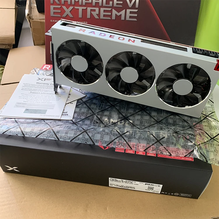 

Used XFX MSI ASUS AMD Radeon VII 16GB Graphics card with 16GB HBM2 4096-bit DP/ Pci-E with OEM Package USED