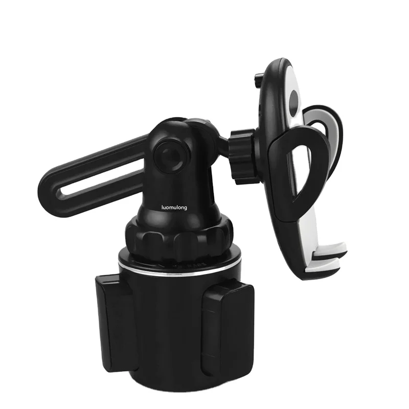 

Practical Car Cup Holder Cell Phone Mount Stand Telescopic Mobile Phone Holder For Driving One Touch Release Button, 4 colors