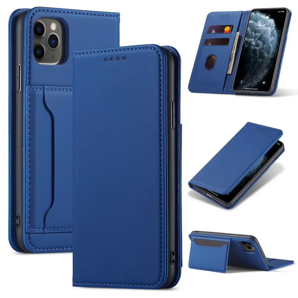 

Multifunction Genuine Leather Folding Wallet Case for iPhone 12 12 Pro Max Luxury Card Slot Flip Phone Case for iPhone 12 Cover, 5 colors