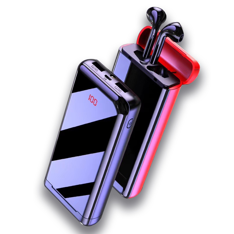 

2020 New Earphone Power Bank TWS Earphone Power Bank 10000mah with Earbuds