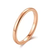 Custom 2mm Wedding Rings Jewelry Women, 316L Stainless Steel Simple Ring For Men
