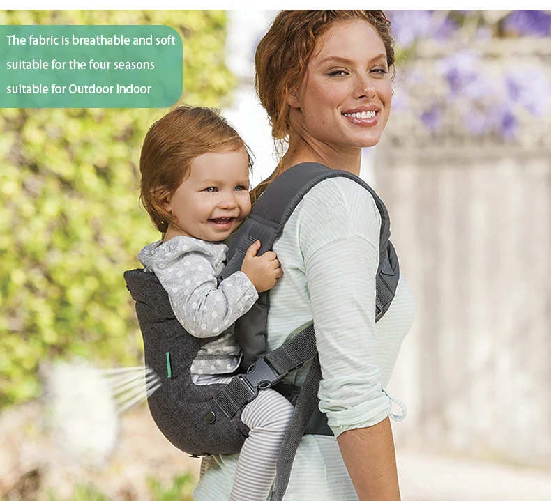

New arrivals Guangzhou fancy baby carrier sling portable gray big baby sling wrap