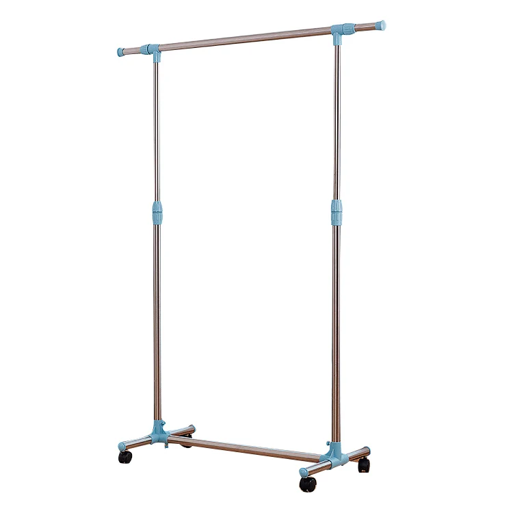 

2021 Portable White Fold Down Clothes garment small display Rack shelf floor standing sale rail