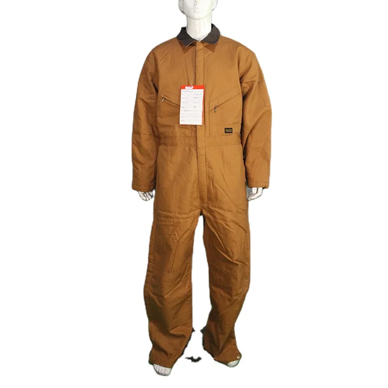 

Men's Waterproof Insulated Coveralls Working Coverall for Men  Durable Adults, Brown