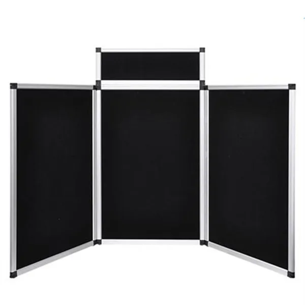 
Black Blue Color Fabric Folding Panel Backdrop Personalized Exhibition Display Stands 