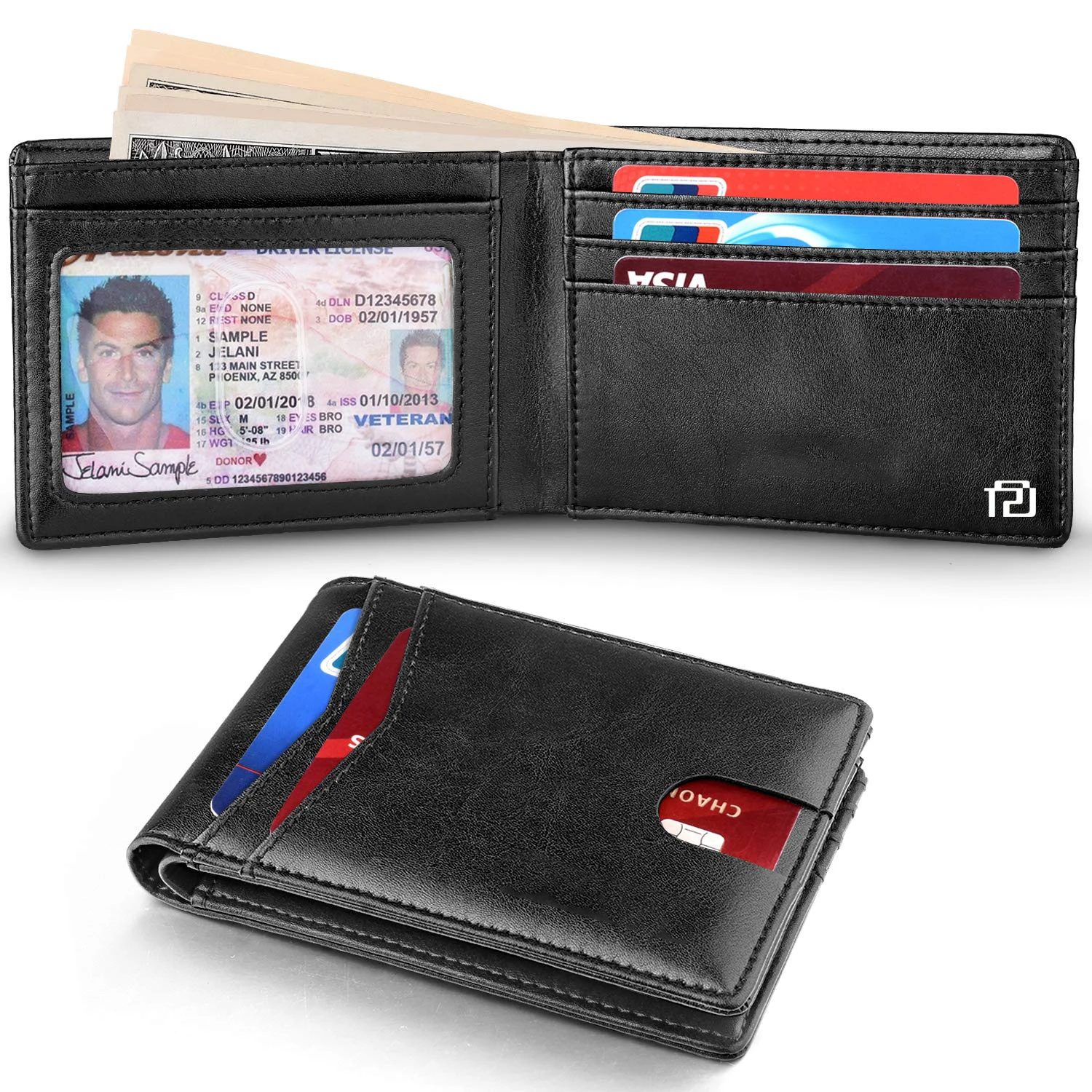 

Custom PU Leather men wallet short bifold purses fashion coin bag zipper small money purse porte feuille homme cuir