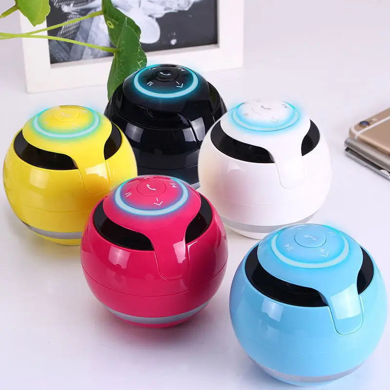 

Innoliance A18 Ball Led Light edside Lamp Night Slumber Card Indoor Subwoofer Portable Wireless Mini Speaker with Bt