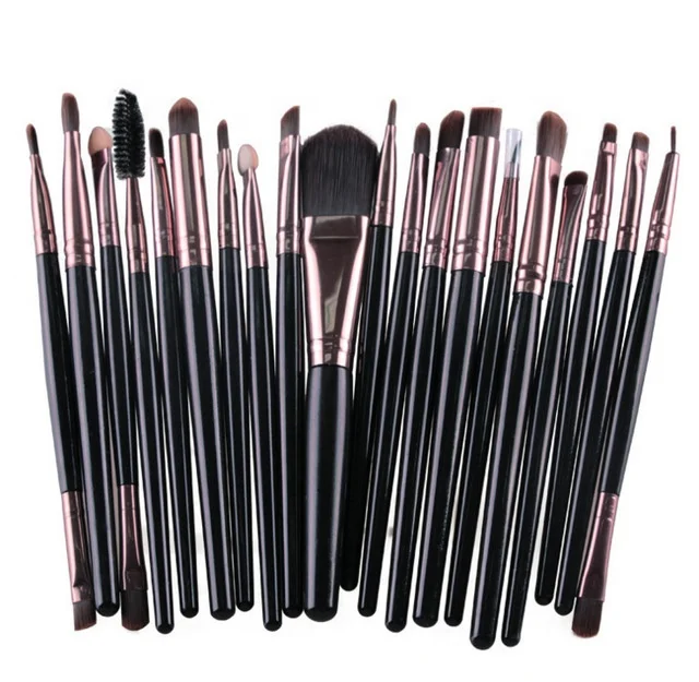 

BEAU FLY 20pcs White/Rose Gold Professional Makeup Brushes Set Women Makeup Brush Kit, As picture