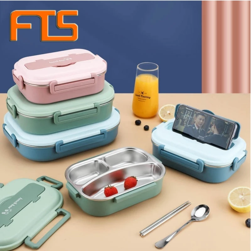 

FTS Original Lunch Wholesale Square Plastic Caja De Almuerzo Portable Bento Box