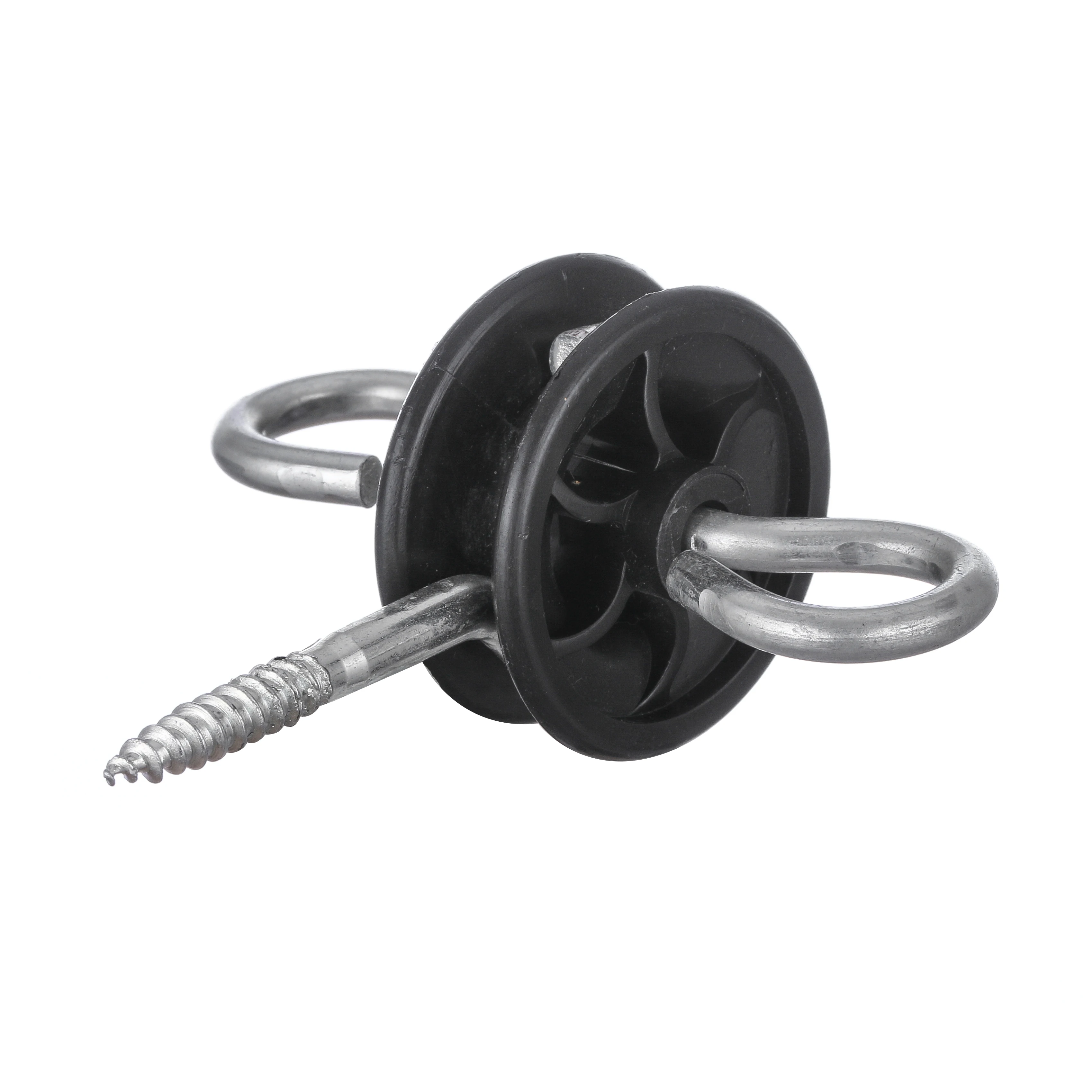 

INS034 Color Customized Wooden Post Insulator Screw-in Gate Anchor insulators for electric fence, Customerized