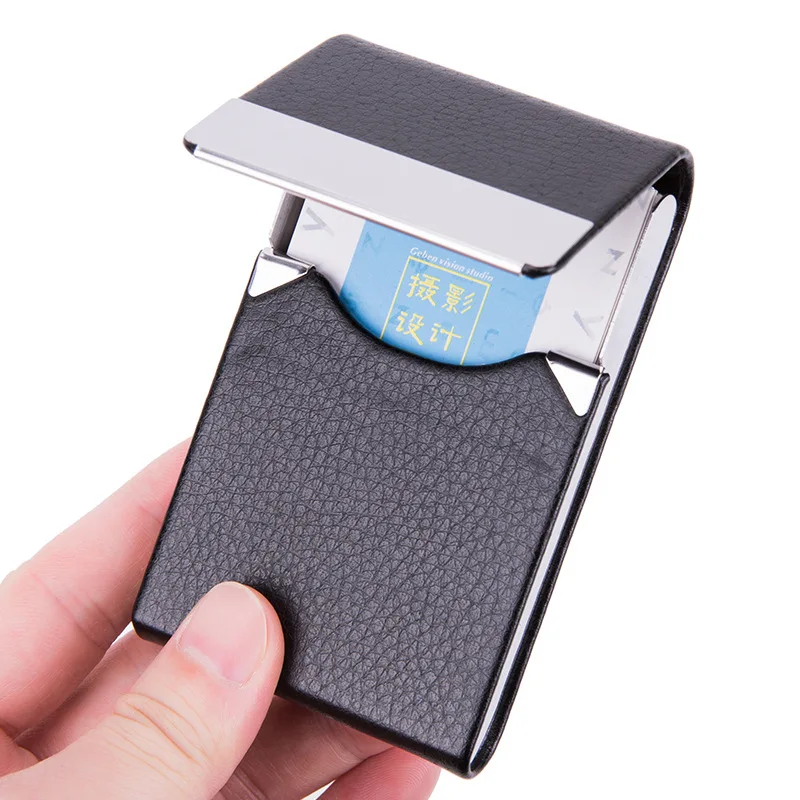 

Commercial bank enterprise creative gift stainless steel office card holder promotional metal business card box