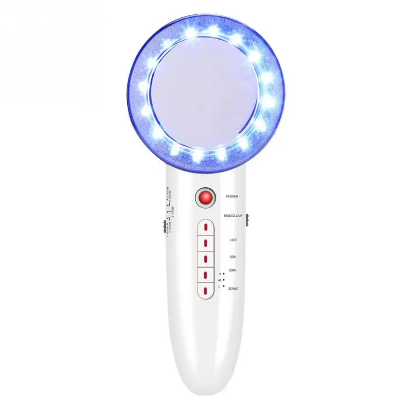 

6 In 1 Body Slimming Device Ultrasonic Cavitation EMS Anti Cellulite Massager Fat Burner Weight Loss Body Slimming Equipment, White