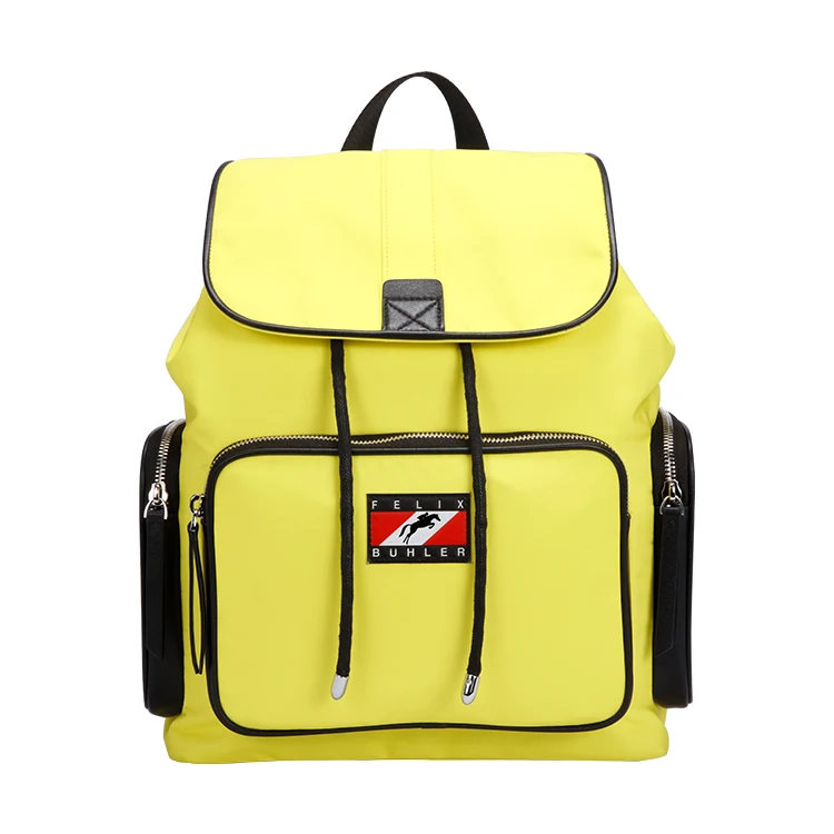 

Blu Flut custom logo unisex travelling backpack bag waterproof school bag women bag backpack, Black