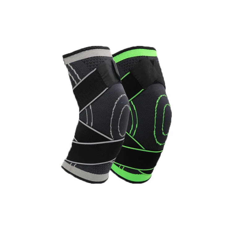 

Elastic bandage knee support sports strap non-slip knee pads support, Grey