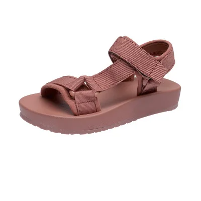 

Summer casual kids shoes fashion boy and girl flat sandals, Brown,black