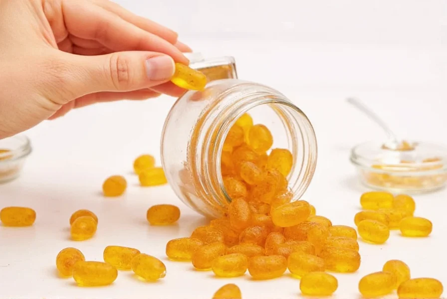 Turmeric root and gummy supplement comparison showing curcumin content