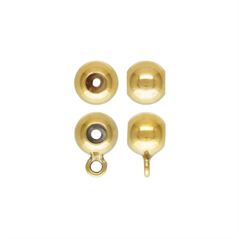 

14K Gold Filled Adjustable Silicone Beads Wholesale For Jewelry Making Necklace Gold Filled Silicone Beads