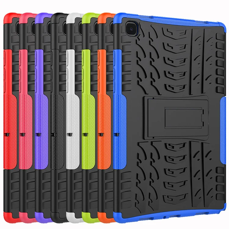 

For Samsung Tab A7 2020 T500/505 T507 Shell 2 in 1 Dazzling Pattern Bracket Protective Cover