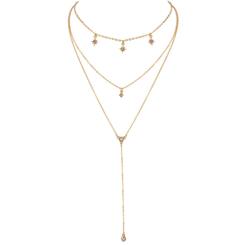 

Fashion Wild Crystal Rhinestone Chokers Free Adjustment Party Necklace Jewelry For Women, Picture