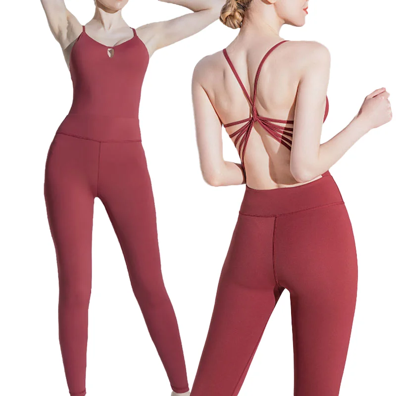 成人Solid Color热转印Yoga Set
