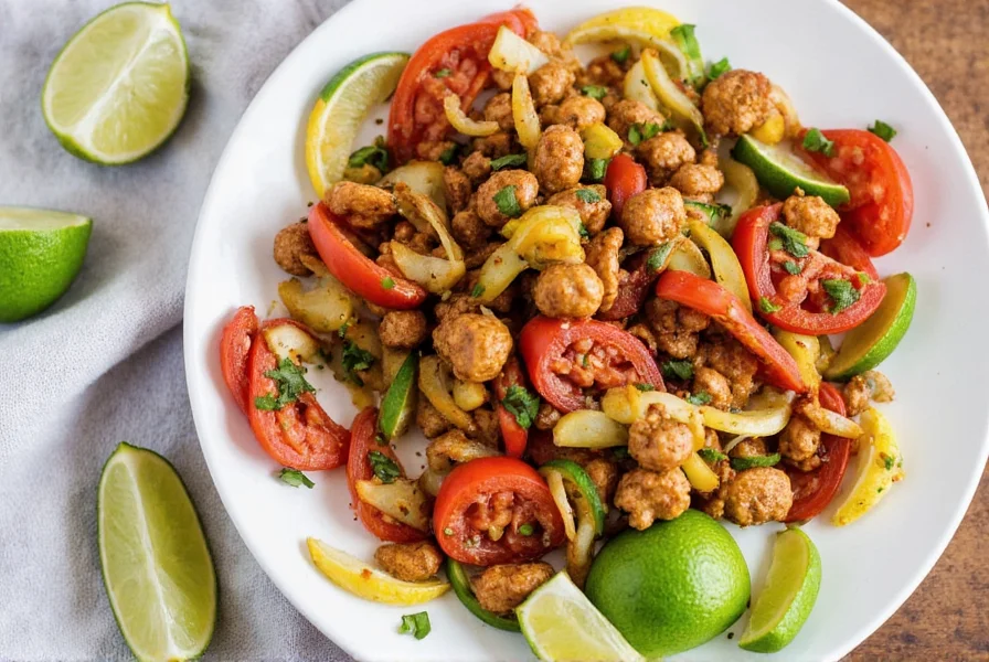 Tortilla with filled fajitas