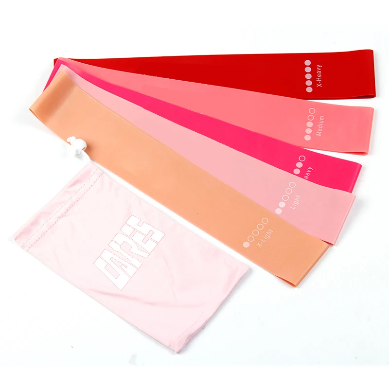 2020 New Fashion High Durable Elastic Natural Latex Bands Mini Loop Bands Set For Exercise Training