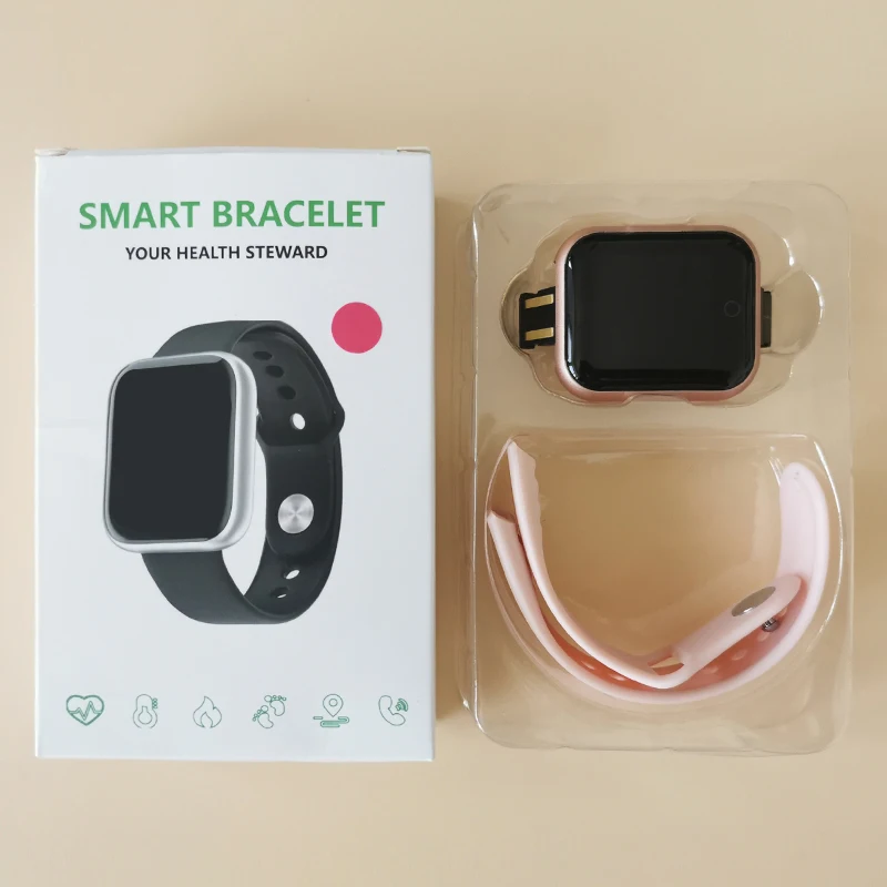 

2020 Smartwatch Y68 D20 Healthy Fitness Tracker Heart Rate Reloj Inteligente T500 W34 W26 IP67 T55 X6 X7 Waterproof Smart Watch