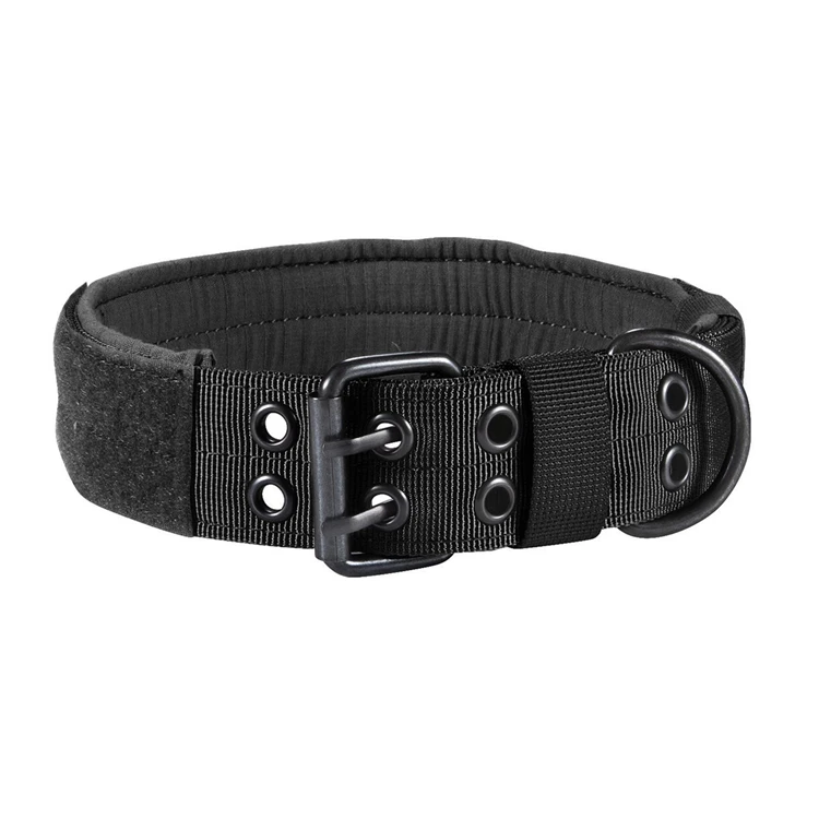 

Military Adjustable Nylon Tactical Dog Collar with D-Ring & Buckle Collars for Medium Large Dogs, Black, green, brown, acu, cp, mccuu