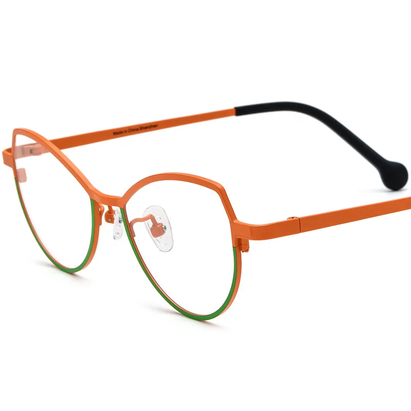 Custom Colorful Pure Titanium Glasses Frame Women Vintage Retro Round Optical Eyeglass Frames Men Spectacles Eyewear