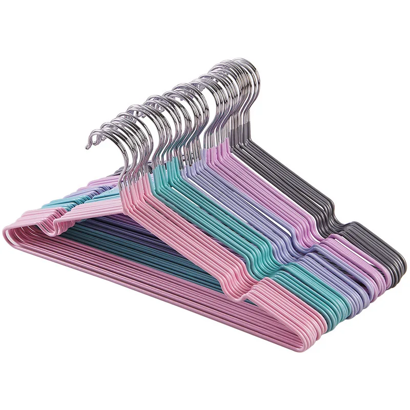 

Stainless Steel Metal Wire Hangers For Cloths Household Clothes Hanger Pink Clothes Hanger, Customized