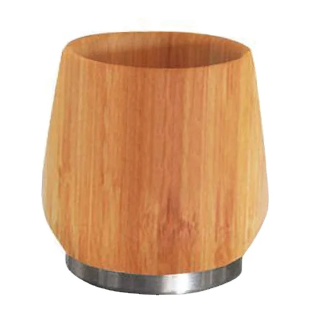 

New style handmade stainless steel beech cup base, Wood