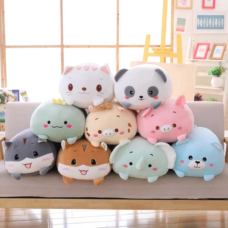 

9 Styles 20cm Anime Pillow Case Sweet Animals Plush Toy Cartoon Stuffed Doll Soft Plush Toy Animal Pillow Plush Toy